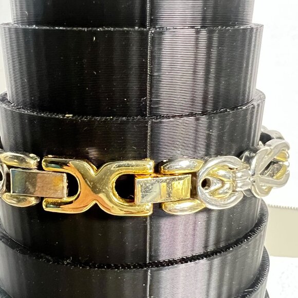 Vtg Rumours Womens Quartz Watch Stainless Steel Gold & Silver Tone Chain Band - Picture 5 of 7